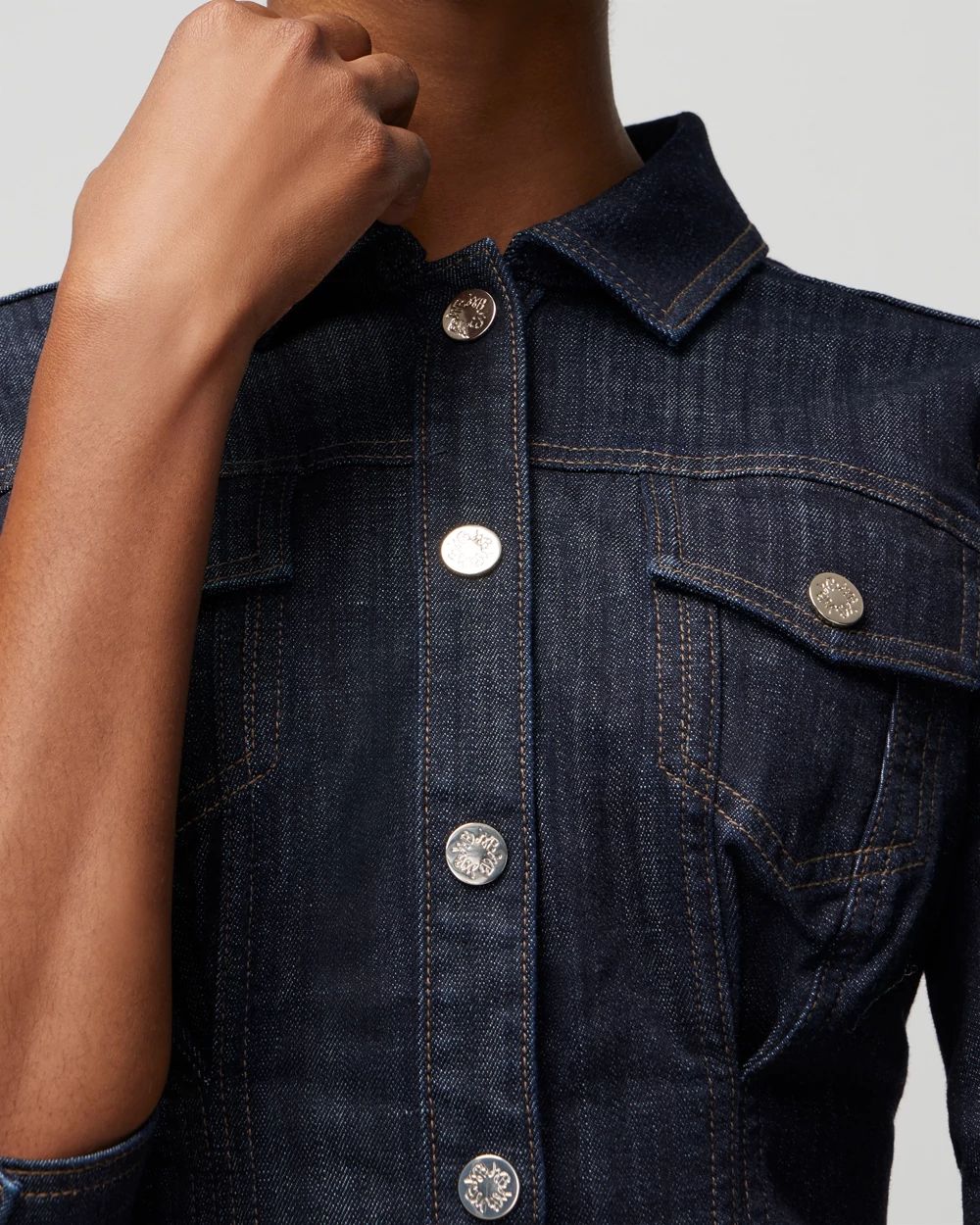 Denim Shacket Dress | White House Black Market